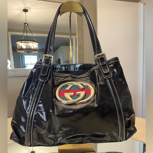 EUC *With Dust Bag* Gucci Dialux Britt Crystal Tote (Medium) - Picture 3 of 16